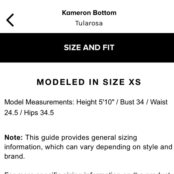 TULAROSA ❤️‍🔥 KAMERON BOTTOMS NWT - Picture 5 of 10